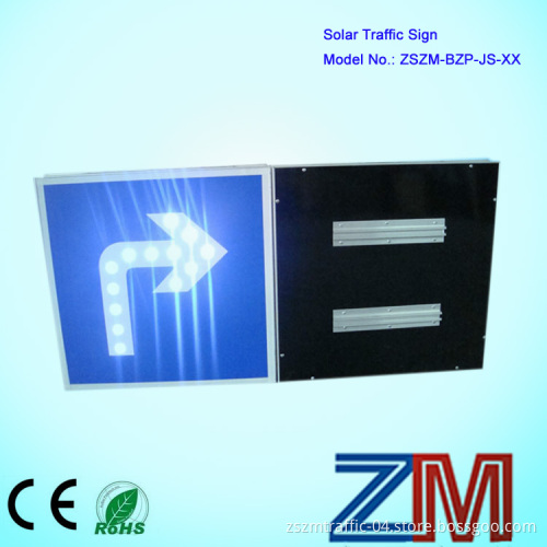 Turn Right Solar Flashing LED Traffic Sign (road traffic sign)